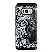 Produktbild Samsung Galaxy S8 Hülle, Chreey [Schwarze Schönheit] 2in1 Mischung Weich TPU Silikonhülle + Hart PC Plastik Rückschale Schutzhülle Persönlichkeit Prägemuster Handyhülle Protective Backcover Bumper Case [Weiß Schädel]
