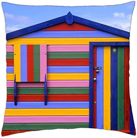 Colorfull Hut - Throw Pillow Cover Case (18" x 18")