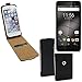 Produktbild Schutz-Hülle für Gigaset GS160, schwarz 360° Handy Case Hülle Smartphone Tasche mit Kameraschutz. flach & elegant. Flipcover aus Kunstleder - K-S-Trade