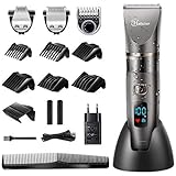 Hatteker Haarschneidemaschine für Männer Profi Haarschneider Herren Haartrimmer Bartschneider Barttrimmer Präzisionstrimmer L