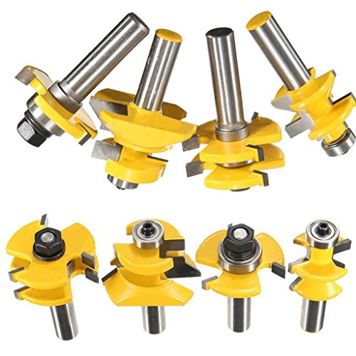 MagiDeal 4pcs Legierung Nutfräser Router Bit Für CNC-1/2 „Schaft - 5