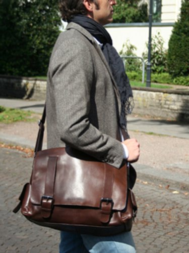 FEYNSINN Messenger bag ASHTON – Umhängetasche XL fit für 15.4″“ – Laptoptasche – echt Leder - 7