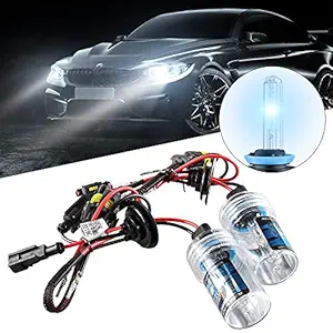 Sidaqi H11 HID Xenon Bulbs 6000K White Replacement for Car Headlight Bulbs (Pack of 2)