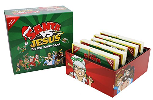 Santa VS Jesus - The Epic Christmas Party Card Game for Families, Friends, Adults, Large Groups and board game enthusiasts.