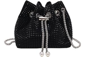 TOFBS CrossBody Bag Damen Glitzer Pailletten Strassstein Clutch Klein Handtasche Umhängetasche Tasche Abendtasche für Hochzeit Abendparty Party Feiertage