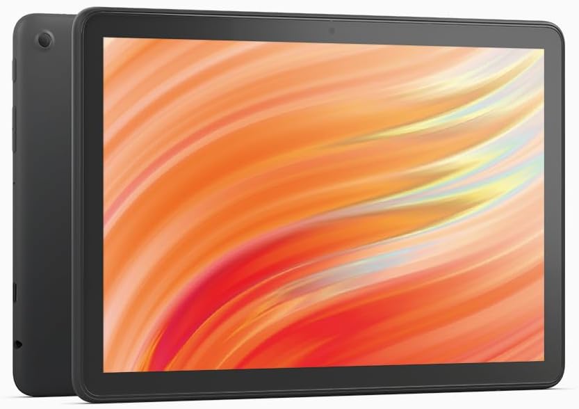 Certified Refurbished Amazon Fire HD 10 tablet, built for relaxation, 10.1" vibrant Full HD screen, octa-core processor, 3 GB RAM, up to 13-h battery life, (2023 release), 32 GB, Black, with adverts