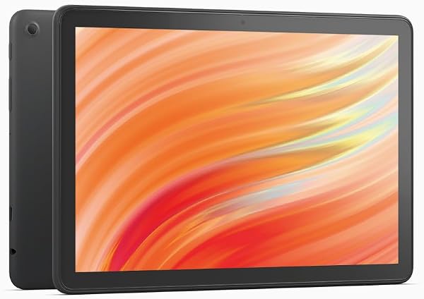 Certified Refurbished Amazon Fire HD 10 tablet, built for relaxation, 10.1" vibrant Full HD screen, octa-core processor, 3 GB RAM, up to 13-h battery life, (2023 release), 32 GB, Black, with adverts - 1