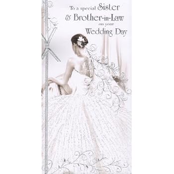  Sister Brother - in-Law Wedding Day Card - To a special 