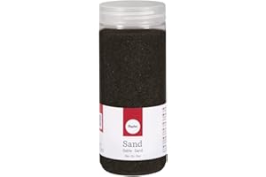 RAYHER HOBBY Rayher 39339576 Sand, fein, 0,1-0,5mm, Dose 475ml, schwarz