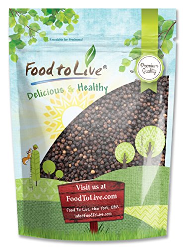 Food to Live La pimienta negra en grano (Kosher) - 8 onzas