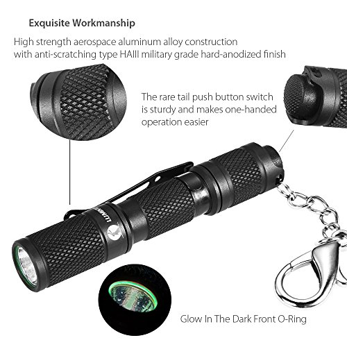 LUMINTOP® Tool Magnet + Schaltergehäuse EDC für AAA Batterie.110 Lumen Cree XP-G2 R5 LED Mini Keychain Taschenlampe - 4