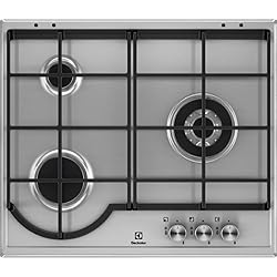 Electrolux EGH6333BOX Plaque de cuisson à gaz encastrable en acier inoxydable pivotante