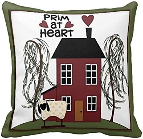 Primitive At Heart Country Sheep House Decor Throw R80b85f3c5f2a4a83bd3e62ecf8365277 I5fqz 8byvr Pillow Case 18" * 18"