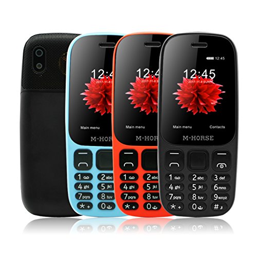 M-HORSE B2000 2000mAh Telefono Cellulare Display da 2.4 pollici Dual SIM Grandi Tasti 2G GSM FM Bluetooth - Blu