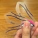 Stencil for the Perfect Winged Cat Eyeliner. Three Sizes Available. 1 Piece/Pack. Refer to Photos to see the approximate measurement. (Standard)