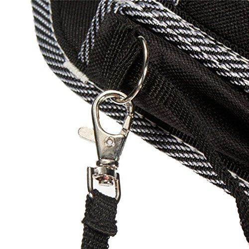 Mohoo 9 in 1 Elektriker Taille Taschen-Werkzeug-Gürteltasche Tasche Schraubendreher Carry Case Halterung - 7
