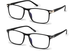 Vecien Blaulichtfilter Brille Computerbrille PC Gaming Anti UV400 Damen und Herren Ohne Stärke Entspiegelt