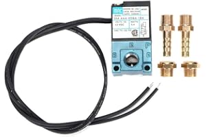 QIILU Electroválvula eléctrica, Qii lu Control electrónico de impulso, válvula solenoide de control electrónico de impulso de 3 puertos DC12V 5.4W 35A-AAA-DDBA-1BA