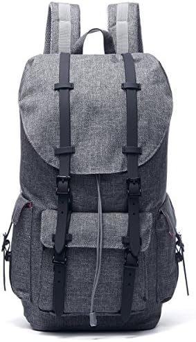 Lurio 2408 Business Laptop Backpack (up to 15.6 - 17 inches), Large Oxford School Bag with Fleece Computer Sleeve/Water Resistant Casual Hiking Daypack Bags - 25L (Blue)