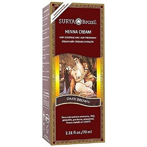 Surya Henna Hair Cream, 70ml (2.37 fl.oz.) (Dark Brown)