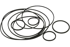 Pollin-Choice Sortiment Antriebsriemen, 10-teilig, 15-60 mm Durchmesser, für Kassettenrekorder, Zählwerke, Modellbau, Robotik