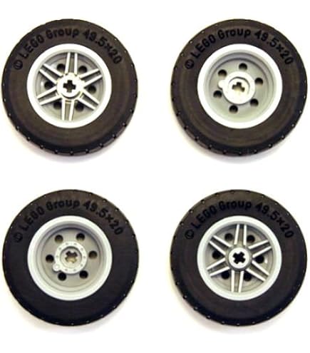 Technical Parts Set 40 Pezzi Di Ricambio Mattoncini – 2x2, 3x3, 4x4, 5x5 Mm, Compatibili Con 85543-85546, Plastica ABS - 4