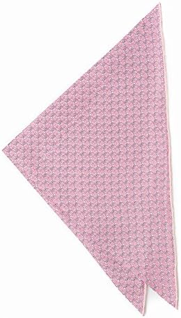 Silk Pocket Square - 100% Silk (Pink Patterned) 