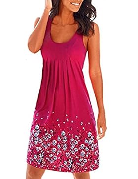 Sommerkleid Damen Kleider Sommer Kleid Knielang Trägerkleid Strandkleider Sommerkleider