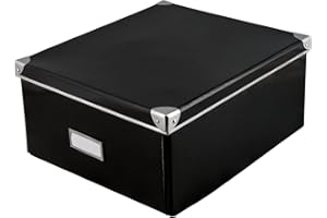 Idena Pojemnik Z Pokrywą, Czarny, 36 x 28 x 17 cm,10520