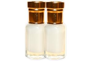 T-J-R Musc blanc - Parfum pour homme et femme - Huile parfumée Musc Sensitive - Musc Al Tahara - Huile parfumée White Misk - Parfum (12 ml, crème)