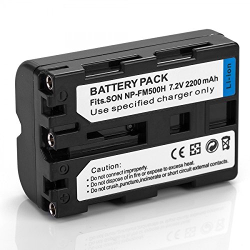 Rusty Bob - Sony NP-FM500H Alpha SLT-A65 SLT-A77-65 -57 SLT-A57-58 A58-99 SLT-SLT-A99 DSLR-A200 DSLR-A300 DSLR-A350 DSLR-A450 DSLR -A560 - Sólo la batería