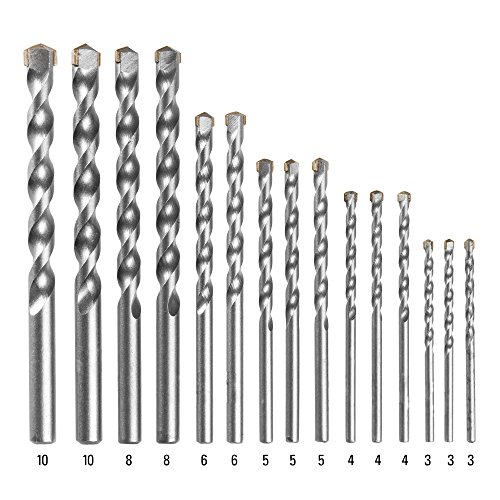 TROTEC 15-teiliges Steinbohrer-Set aus Karbonstahl für Granit, Beton, Mauerwerk, Kalksandstein, Natur- und Kunststein - 4