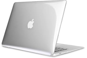 FINTIE Coque Compatible avec MacBook Air 13 Pouces A1466 / A1369 (Version 2010-2017) - Etui en Plastique Rigide Housse de Protection Fine et Légère, Transparent Cristallin