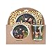 Produktbild Minzhi Kinder-Geschirr-Set 5er Baby-Bambusfaser-Cartoon Bowl Tier Geschirr Set Kleinkind-Cup-Löffel-Gabel