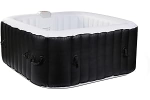 O'SPAZIA Spa Gonflable 4 Places carré - Ospazia - Dimensions : 155 x 155 cm - Filtre et bâche Inclus