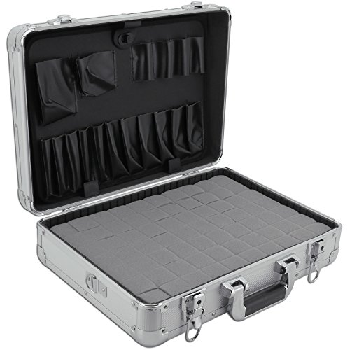 AR Carry Box® Alukoffer Werkzeugkoffer Aluminium Koffer leer (LxBxH) 430x330x140mm Farbe Alu/Silber - 3