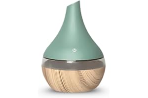 ZEN ARÔME Diffuseur & Humidificateur d’air Ultrasonique 300ml - Diffusion à Froid avec ou sans Lumière - Éclairage LED multicolore - 2 Diffusion Modes - Design Compact - Pour Bureau, Chambre, Bébé, Yoga - 20m²