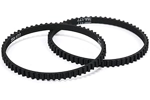 RUIMOU 2 Stück Staubsauger-Gummiriemen 150621 (Umfang 177 mm x Breite 4 mm), kompatibel mit Shark NV350 NV351 NV352 NV355 NV356 NV357