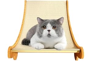 AHSBND 2-in-1-Sisalbett Und Brett Zum Kratzen | Sisal Kratzer | Kratzbett Für Katzen Aus Sisal | Wiederverwendbares Kratzlounge-Katzenbett