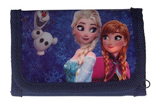 Preisvergleich Produktbild Disney Frozen - Die Eiskönigin Geldbörse Anna Elsa und Olaf dunkelblau