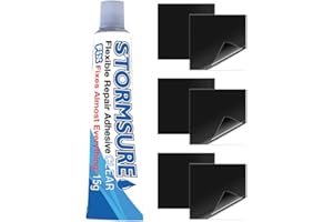 TRUE STRENGTH REPAIR Wellington Boot/Walking Boot Repair Kit - Water resistant Clear Rubber Glue Adhesive - Long Term Strong Bond - 6 X Self Adhesive Waterproof Black Patch Tape - Waterproof/Airtight