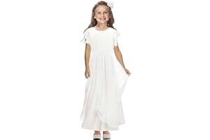 TYHTYM Blumenmädchenkleider für Kommunionkleid Mädchen 2-12 Jahre, Festliche Erstkommunion Sommerkleid Kleid der Brautjungfer Bolero Kommunion Mädchen