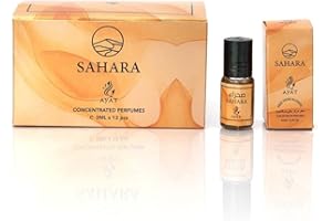 AYAT PERFUMES – Lot de 12 Muscs Huiles Parfumées SAHARA Attar Parfum Halal & Végan 3 ml Sans Alcool – Senteur Arabian Parfum Oriental pour Femme & Homme Longue Tenue – Fabriqué à Dubaï