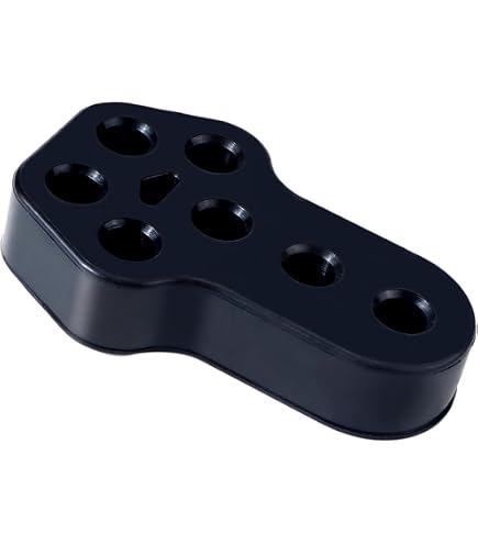 4 Supports Caoutchouc Pour Pot D'Échappement - 2 Trou 12mm, Universel