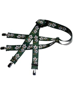 Tracht Edelweiß-Hosenträger für Herren, verschiedene Farben zur Auswahl