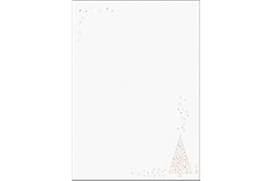 ‎SIGEL SIGEL DP084 Briefpapier Weihnachten "Golden Tree", Goldprägung, A4, 100 Blatt, aus nachhaltigem Papier, Weihnachtsbriefpapier, für Weihnachtspost, Angebote, Einladung, Menükarte