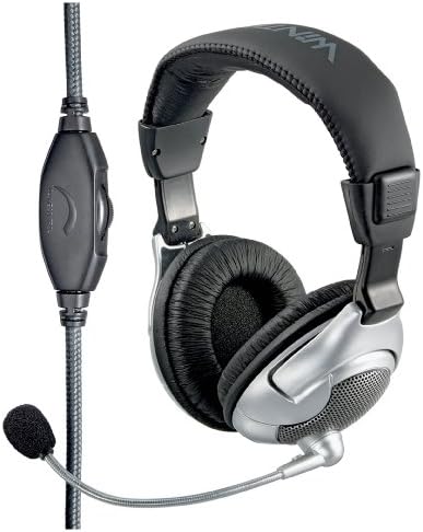 Wintech 68982-GB Multimedia Headset - Black/Silver