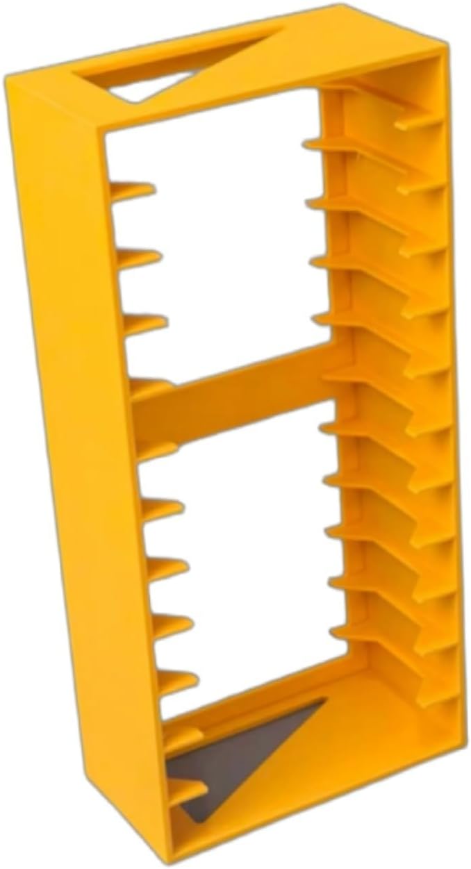 Genérico Soporte para cassette, caja de cassette con cierre magnético, gran organizador para hasta 12 cartuchos estándar, resistente al agua (colocación vertical)