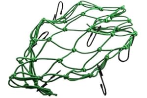 LG-MOTORS RETE RAGNO MOTO SCOOTER PORTAPACCHI SERBATOIO X CASCO SELLA ELASTICA NERO BLU ROSSA VERDE (VERDE)