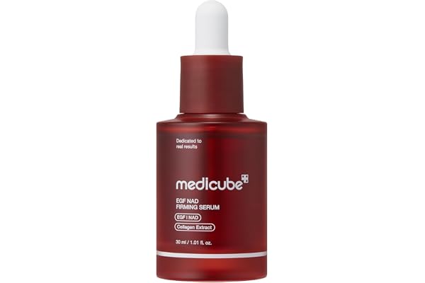 medicube NAD EGF Firming Serum for Face & Neck | Sérum Antiedad con Péptidos y Colágeno, Reduce Signos de la Edad y Mejora la Elasticidad y los Poros, Cosmética Coreana, 30ml